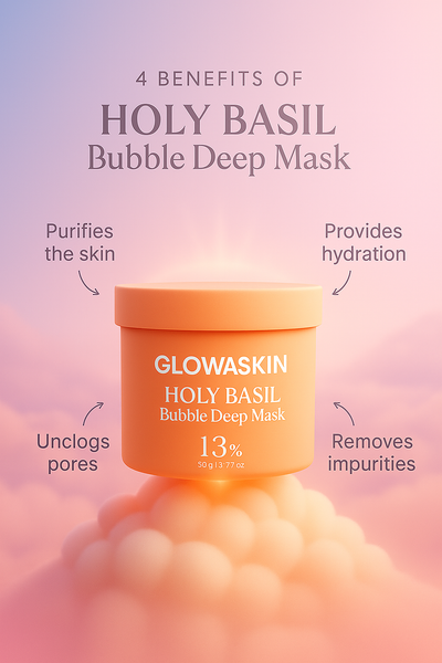 Holy Basil Bubble Deep Mask | 1 + 1 FREE