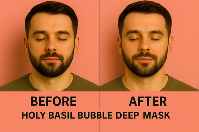 Holy Basil Bubble Deep Mask | 1 + 1 FREE